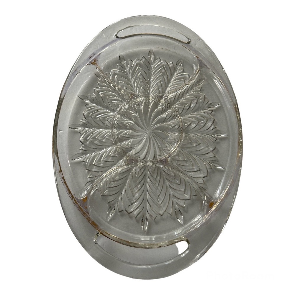 Vintage Glass food Tray
